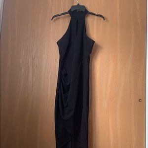 Key hole halter dress